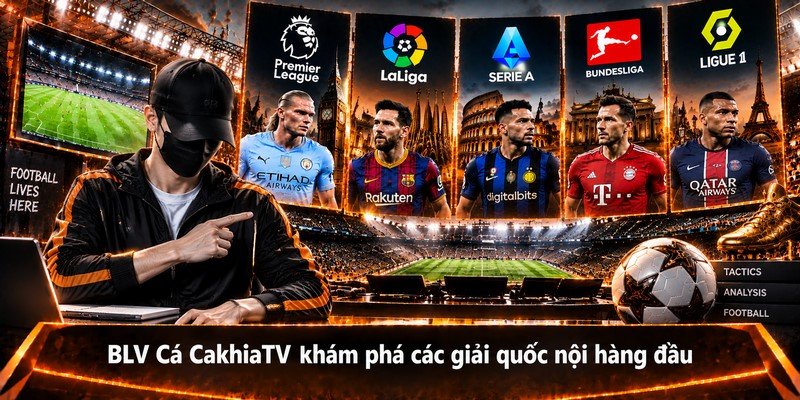 BLV Cá CakhiaTV khám phá các giải quốc nội hàng đầu