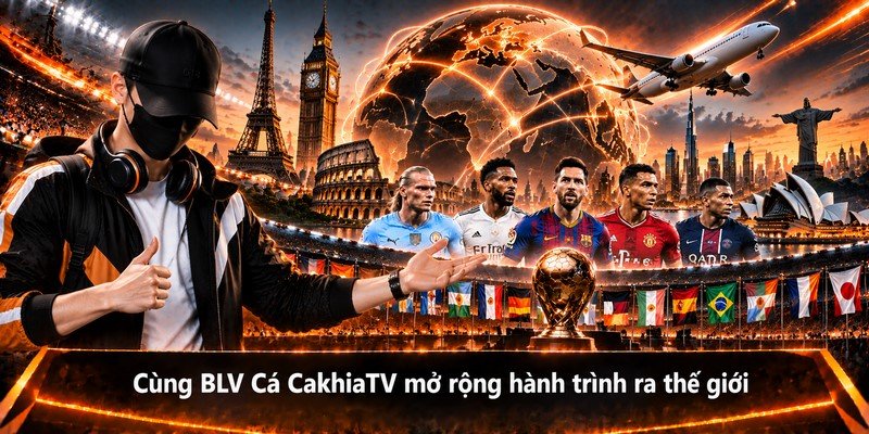 Cùng BLV Cá CakhiaTV mở rộng hành trình ra thế giới