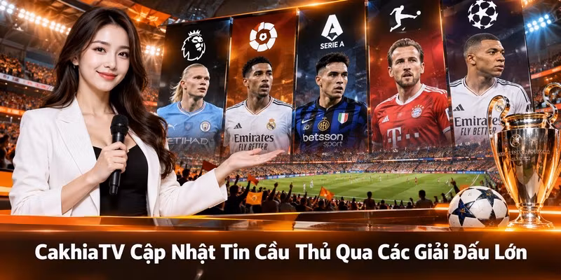 CakhiaTV cập nhật tin cầu thủ