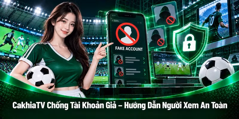 CakhiaTV chống tài khoản giả